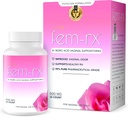 HPD Rx Fem-Rx Boric Acid Vaginal Suppositories for Women – Ayuda Balance Vaginal pH, Eliminar Odor Vaginal – Dr Formulated Feminine Health Support – 30 Capsules Pack of 1
