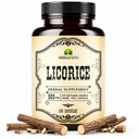 Licorice Root 100 cápsulas – Pure Organic Glycyrrhiza Glabra – Suplemento Herbal para el Confort Digestivo &amp; Wellness Global – Non-GMO &amp; Additive-Free