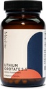 Litio Orotate 2.5 mg de litio elemental, 60 cápsulas vegetarianas, Suplemento dietético, no GMO