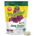 MegaFood Kids One Daily Multivitamin Soft Chews - Vitaminas para Niños con Vitamina B, Vitamina C, Vitamina D &amp; Vitamina E - Edad 4+, Vegetariano, Hecho sin 9 Alérgenos Alimentarios - Grape Flavor - 30 Chews