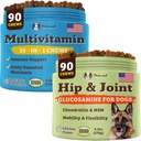 Natural Dog Company Dog Supplements for Seniors & Active Dogs - Multivitamin Chews & Hip & Joint Relief - Complete Nutritional Support for Joint Health, Vitamins for Dogs, Energy, " Vitality