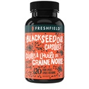 Freshfield Black Seed Oil: Thymoquinone, Premium (Black Cumin Seed Oil, Nigella Sativa) ← Cold Pressed ← Vegan ⋅ Ultra Strength ← Pure y 100% Natural. (120 cápsulas)