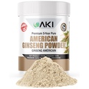 AKI American Ginseng Powder con 4% Ginsenosides - Ideal con café, Bebidas Como Smoothies - Pack de 1 (1.5oz/42.5g)