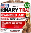 Tratamiento de la UTI de perros - 170 Treats - Suplemento de arándano para perros - Control de vejiga - Tratamiento de la Infección de la Tracto urinaria - Medicina UTI Multivitamina - Vitaminas y Suplementos - Hecho en EE.UU.