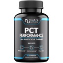 PCT Suplemento para Hombres, 3-en-1 Post Cycle Support " Natural Booster with Estrogen Blocker, Liver Support Formula, Made in USA, with Fenugreek, Chrysin, Tongkat Ali, Milk Thistle - 60 Capsules
