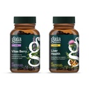 Gaia Herbs Vitex Berry (Chaste Tree) - Apoya el equilibrio hormonal " Fertilidad para las mujeres - 60 Vegan Caps " Liver Health - Suplemento con leche Thistle, Licorice Root for Liver and Cleanse Support -