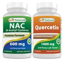 Mejores Naturales NAC 600 mg " Quercetina 1000 mg