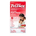 Tylenol Oral Suspension Medicina Líquida con Acetaminofeno, Reductor de la fiebre del bebé " Dolor de dolor para dolores menores " , Tornillo del dolor de cabeza " Dolor de dientes, Cereza libre de ojos, 1 fl. oz