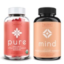 WellPath Pure Apple Sider Vinegar con la madre Gummies & Mind Brain Suplemento con Lion's Mane - Supports Focus & Memory, 60 Ct Cada