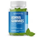 Ashwagandha Gummies for Stress & Mood Support - Vegan, Suplemento No GMO para la calma y la relajación - Withania Somnifera para mejorar la calidad del sueño " Equilibrio emocional - 1 mes de suministro, sabor a fresa