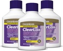 Good Sense ClearLax, Polyethylene Glycol 3350 Powder for Solution, Osmotic Laxative, 53.7 Oz, paquete de 3