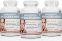 Fitoceramides de Nutrición Herbal de Rice con Biotina Vitamina A, C, D y E, Tres Botella Pack, 180 Capsules 40mg