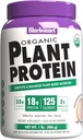 Proteína de planta orgánica de Bluebonnet - 18g Proteína, 3.5g Fibra – Chia, Quinoa &amp; Más - No GMO, Vegan, Kosher, USDA Orgánico, No Sugar Añadido – Libre de Gluten, Soy &amp; Milk - 1 LB, Chocolate Flavor