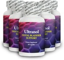 Soporte de la vejiga Total Ultranol - Suplemento de arándano natural para la salud urinaria, control de la vejiga hiperactiva, incontinencia - reduce los plomos y la urgencia - 6 botellas - 180 cápsulas