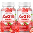 softbear CoQ10 Gummies 400mg Coenzyme Q10 Suplemento para adultos, alta absorción coq10 Plus Omega-3, Magnesio, Vitamina B3 &amp; Zinc para energía celular & Antioxidante, sabor a fresa 120 Conde