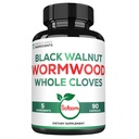 Satoomi 5 en 1 Wormwood Capsules Suplemento - con Black Walnut Cloves Turmeric y Berberine HCl - 90 cápsulas - Sistema Inmunitario &amp; Digestión Salud