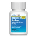 HealthCareAisle Naproxen Sodium, 220 mg - 200 caplets - Alimentador de dolor y Reductor de fiebre, hasta 12 horas de alivio