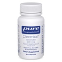 Pure Encapsulations Chromium (Picolinate) 200 mcg Silencioso Suplemento hipoalergénico para Lipid saludable y metabolismo carbohidrato Apoyo*  60 Capsules
