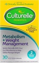 Culturalle Probiotic Capsules for Healthy Metabolism & Weight Management (Ages 18+) - 30 Count - Helps Manage Weight &amp; Promote Metabolism of Fats, Carbs & Proteins - Caffeine-Free