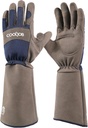 COOLJOB Thorn Proof Rose Pruning Garden Gloves for Hombre, Long Sleeve Padded Yard Work for Bush, Blackberry, Cactus, Heavy Duty/Puncture Resistant/Machine Washable, Xlarge, Navy