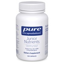 Encapsulaciones puras Nutrientes Junior - Niños y Adolescentes Multivitamina - Sin Hierro - con Calcio, Vitamina D3 &amp; Vitamina C - No GMO &amp; Vegetariano - 120 cápsulas