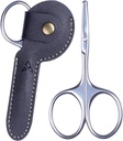 3.75" Tijeras para el cabello de nariz, Tipa redonda pequeñas tijeras de bigote facial para el corte de hombres