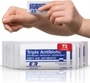 Triple ungüento antibiótico .9gr Packets – primera crema de ayuda para cortes, raspas, quemaduras – Neomycin, Bacitracin, Polymyxin B – 72 Contar
