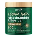 Nicotinamide Riboside 900mg, NMNH Suplemento Resveratrol Suplementos nutricionales, Suplemento para Anti-Aging, Energía, Focus - 80 cápsulas