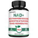 Satoomi NAD Suplemento para Mujeres - NAD Nicotinamide Riboside Resveratrol 900mg, Quercetina, Turmeric, Astragalus, Ginseng, Vitamina D3, Vitamina C - 60 Cuenta