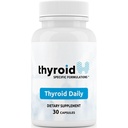 Thyroid Daily - The First Nutrient Complete Multi Designed for Optimal Thyroid Health. Thyroid Daily es Iodine Free w / 19 nutrientes esenciales diarios de tiroides para el soporte de tiroides.