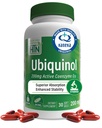 Health Thru Nutrition Ubiquinol 200mg 30 Softgels as Kaneka QH Reduced CoQ-10 TEN Stabilized - 3rd Party Tested TEN Enhanced Bioavailability ← Cardiovascular &amp; Mitocondria Function Support ← Non-GMO