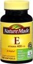 Nature Made dl-Alpha Vitamina E 400 U Softgels 180 geles blandos (Pack of 8)