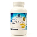 Cod Liver Oil Capsules - Premium Certified Pure and Fresh - Triple Strength - Heart Healthy - 120 Softgels - Suplemento natural - 240 mg de Omega 3 Fatty Acids - No Fishy Taste!