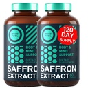WILD FUEL Puro Saffron Extract Antioxidants Suplemento - Eye Health, Energy and Mood Support Happy Saffron - 0.3% Safranal 88.5mg Suplementos -120 Day Gluten-Free, Non-GMO Vegan Saffron Capsules