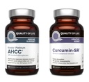 Calidad de vida Kinoko Platinum AHCC Mushroom Extract and Microactive Curcumin SR - Immune Bundle