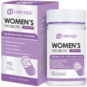 OMOGS Mujer Probiótico 180 Billones CFUs 18 Strains, con Prebióticos Orgánicos, Extracto de Arándano, D-Mannose & Enzimas Digestivos, para Digestivo, Boost Immune, PH Balance &amp; Urethral Health, 90 cápsulas