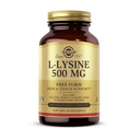 Solgar L-Lysine 500 mg - 100 cápsulas vegetales - Skin & Tissue Support - Non-GMO, Vegan, Kosher, Gluten Free - 100 piezas