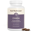 Setas Reales Chaga Mushroom Capsules – Polvo Extracto de Chaga Orgánica con Polvo Extracto para Wellness & Energy Support– Vegan, Non-GMO, 120 cápsulas – Suplemento de seno orgánico