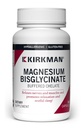 Kirkman - Magnesium Bisglycinate Buffered Chelate - 180 Capsules - Relaja Nerves & Muscles - Promociona el descanso - Hypoallergenic