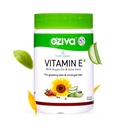 Planta de OZiva 100% Vitamina Natural E + Aloe Vera + Aceite de Argán para la piel de glaseado &amp; Pelo más fuerte, 30 cápsulas de veg, no GMO