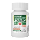 HealthA2Z® Aspirin 81 mg  DYE Free  preserve Low Strength ← Bajo Strength ← Dolor de dolor reduce los dolores menores El dolor de músculo y los calambres ← Fever Reducer  Reduce Headache  durable (NSAID)