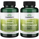 Swanson Sweet Wormwood - May Promote GI Gut Health, Microbial Balance & Digestive Health Support - Herbal Supplement with Artemisininin - (90 Capsules, 425mg Cada uno) 2 Pack