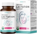 USDA Organic Lactation Supplement - Increase Milk Supply with Herbal Breastfeeding Support - Aid for Mothers - Organic: Fenugreek Seed, Fennel &amp; Milk Thistle - 60 Vegan Capsules (No Pills or Cookies)