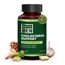 Suplemento de apoyo colesterol con Arjuna, Ajo, Guggul, Male Vigor Blend, y otras hierbas y vitaminas, soporta los niveles normales de colesterol, fuente de 30 días, 60 cápsulas