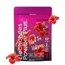 PowderVitamin Electrolytes Powder Plus (100 Servings) Black Tea Hibiscus Electrolyte Powder Keto, Sugar Gratis, Rosa Himalayan Salt, 1000mg Potasio, 120mg Calcio,120mg Magnesio, Hidration Powder