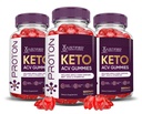 Laboratorios Justificados (3 Pack Proton Protein Keto ACV Gummies Advanced Formula 1000MG Proton Boost Formulado con Pomegranate Beet Juice Powder B12 Vegan Non GMO 180 Gummys