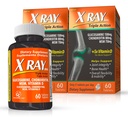 X Ray Dol Triple Acción Conjunto Apoyo Suplemento con Glucosamina 1500mg, Condroitina 800mg, MSM 750mg y 5X Vitamina D para Juntas Saludables, Bones & Cartilage - 60 Cuenta por Botella - 2 Pack