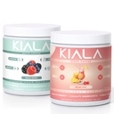Kiala Nutrition Super Greens, Orgánica Greens Powder, Spirulina & Chlorella Superfood Powder, Sugar &amp; Gluten Free Vegan, Spectra Blend, Mixed Berry &amp; Miami Vice, 2 Pack