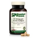Standard Process B Vitality with Coq10 - Cellular Health Supplement with Biotin, Vitamin B12 & Folate - Vegan, Gluten-Free " Non-Dairy - 90 Capsules (30 Servings)