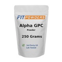 Alfa-GPC Powder 250 gramos, no-GMO Alpha GPC Suplemento Polvo de Choline, Vegan, Terceros Tested, Pre-Workout, Memoria y Focus, con Scoop